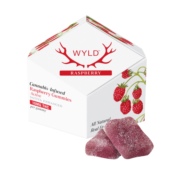 Raspberry Sativa Enhanced Gummies | 100mg