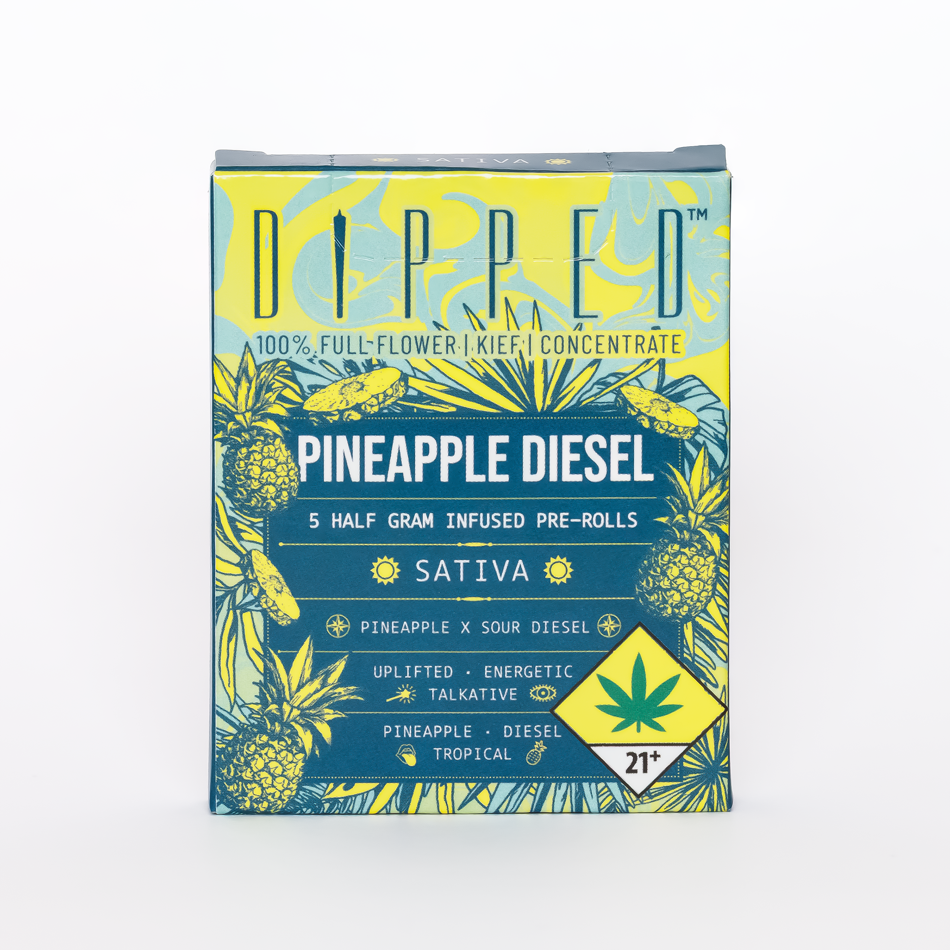 Infused Preroll Pack Pineapple Diesel - Dipped | Central District