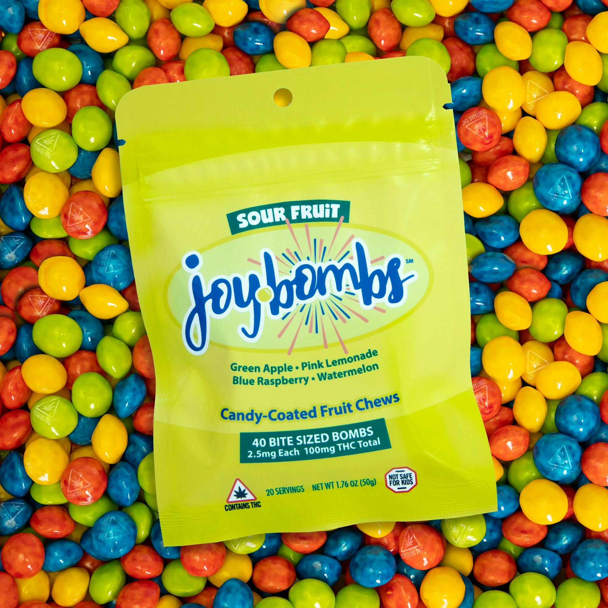 Joy Bombs | Sour Fruit | 100mg/40pk
