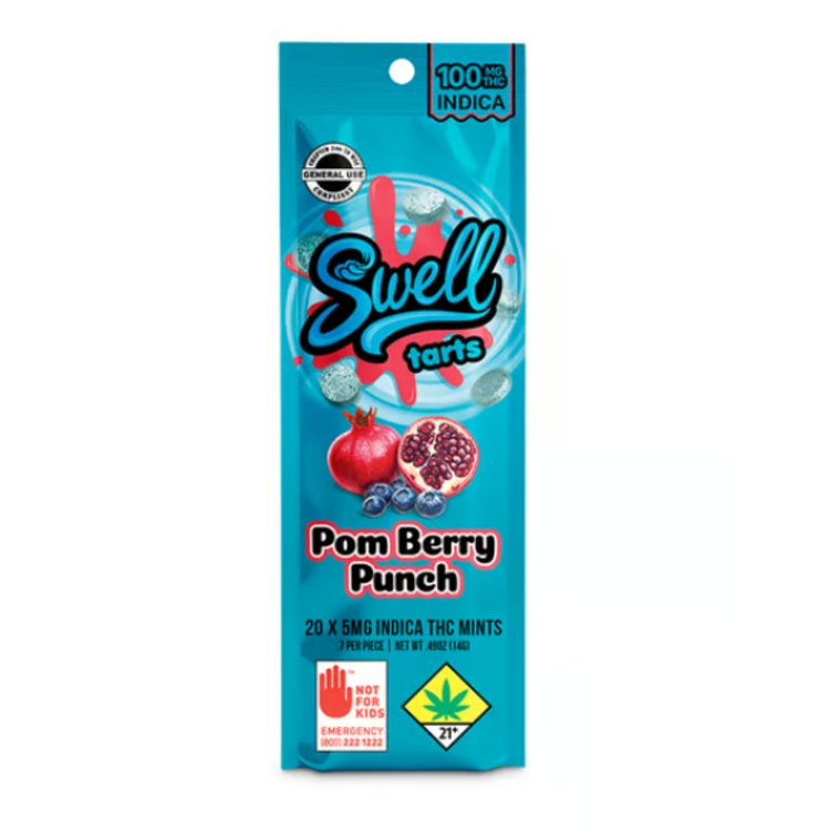 100mg Pom Berry Punch Hard Candies Swell Indica