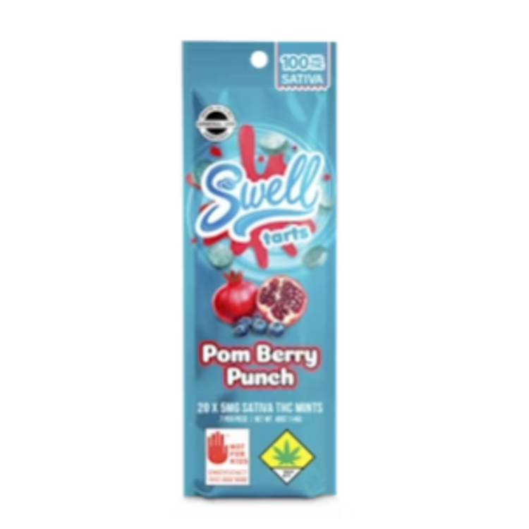 100mg Pom Berry Punch Hard Candies Swell Sativa