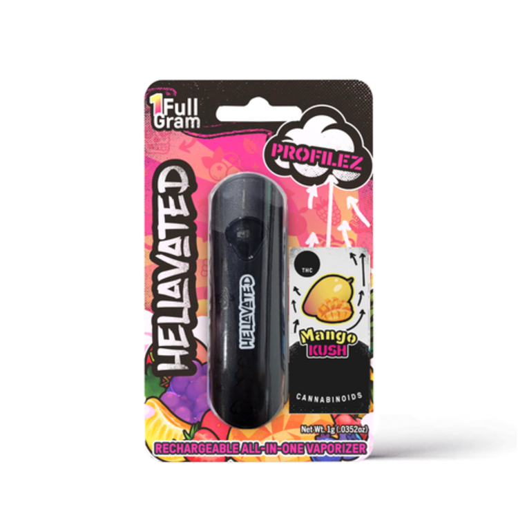 Hellevated Mango Kush Disposable Cartridge 1g Hybrid