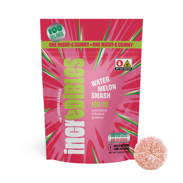 Incredibles | Might-E Gummie | Watermelon Splash | 100mg/1pk