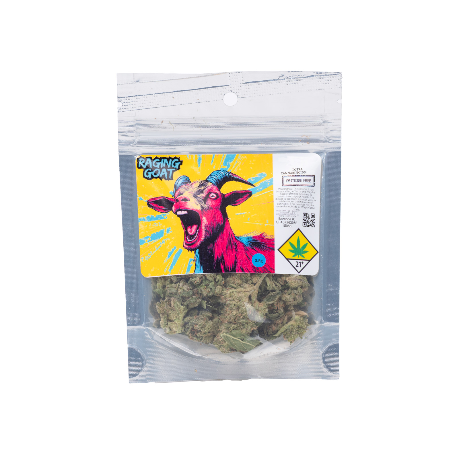 Super Lemon Haze | Raging Goat - 3.5g, Flower - Lux Pot Shop Seattle