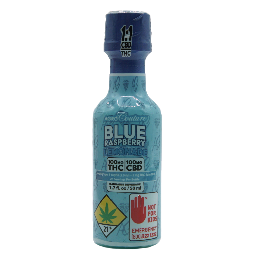 Agro Couture Beverage Blue Raspberry Lemonade CBD 1:1 1.7oz