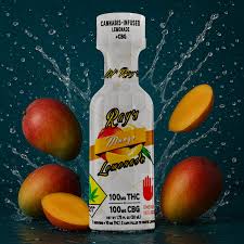 Ray's Lemonade Beverage Lil' Mango Lemonade 180mg-9:1:1:1:1 THC:CBD:CBG:CBC:CBN | 1.75oz