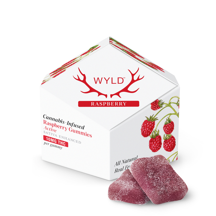 100mg Raspberry Soft Candies Wyld