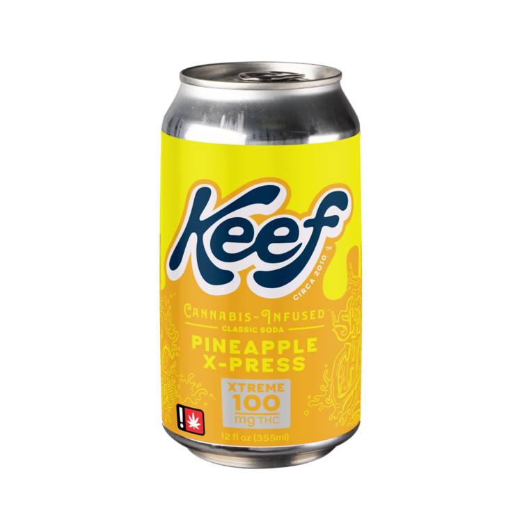 Pineapple X-Press 12 oz - Edible (Soda) - Keef Classic