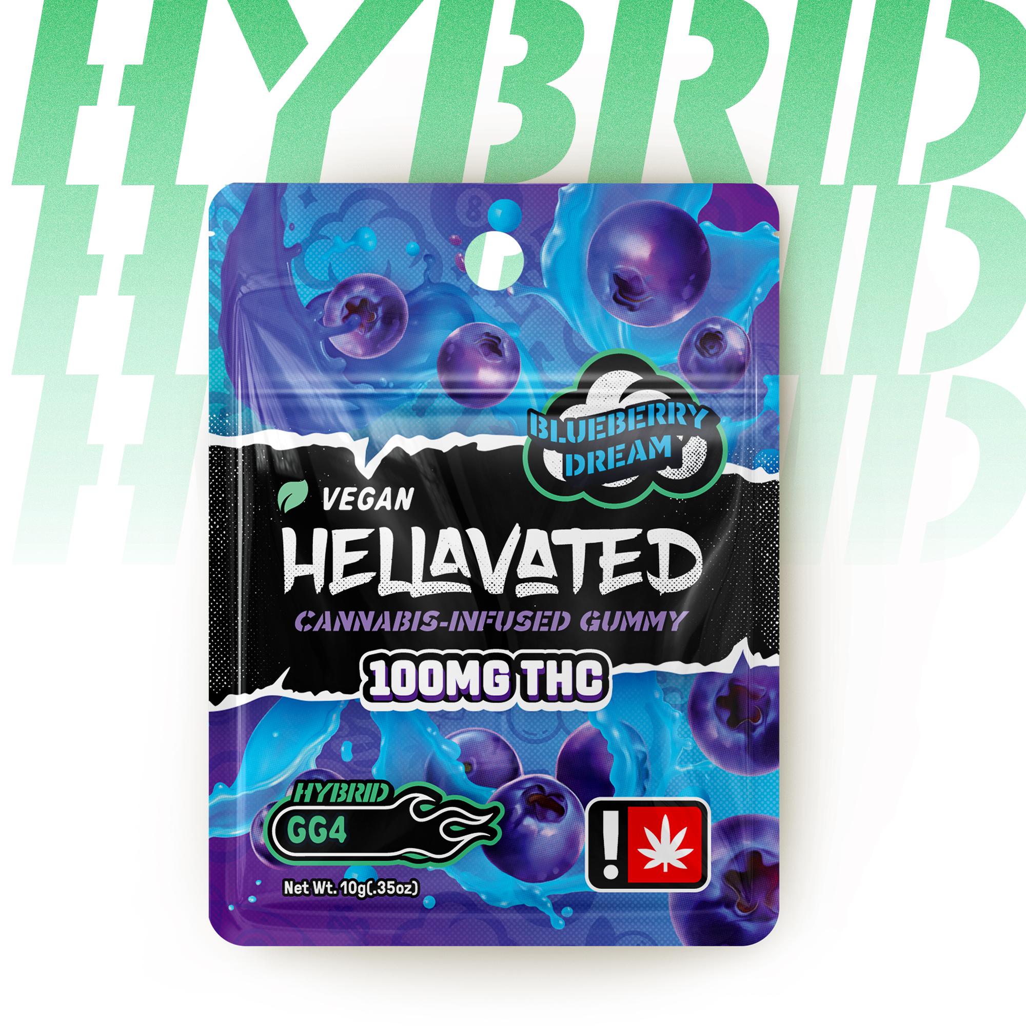 Blue Zkittles - Sour Blue Razberry - Indica - Edible (Gummy) - Hellavated
