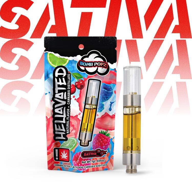 Bomb Popz-(S)-1g Flavored 510 Cart - Hellavated