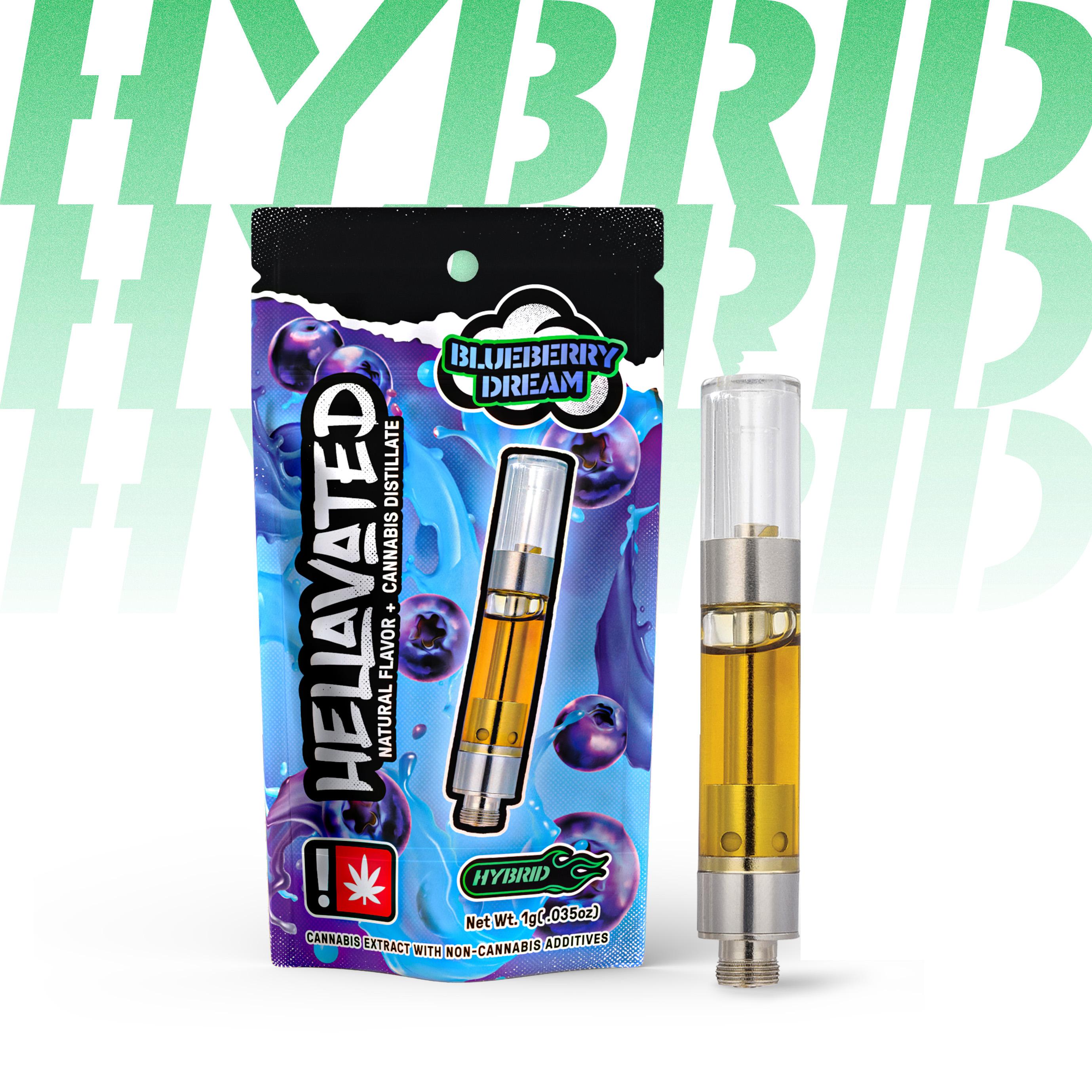 Blueberry Dream 1g - Hybrid - Flavored 510 Cart - Hellavated