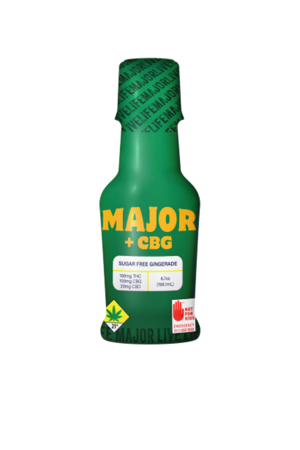 EH-Major Zero Cal Gingerade Relief 6.7oz