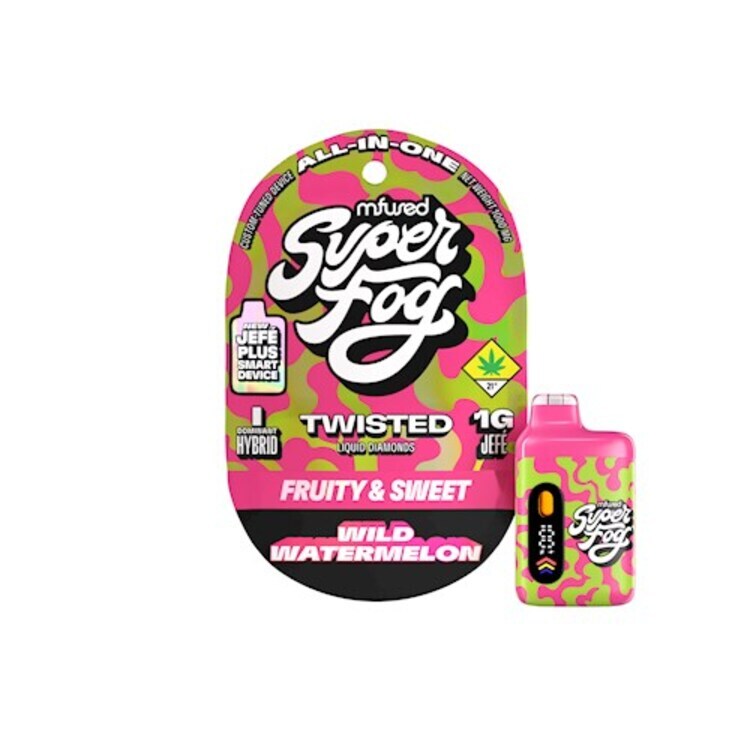 MFUSED SF TWISTED Wild Watermelon TWISTED tasty distillate JEFE PLUS disposable vape 1g