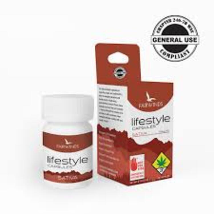 Fairwinds Solid Edible Lifestyle Capsules Sativa @100mg