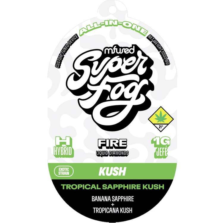 Tropical Sapphire Kush (Kush) - Fire Liquid Diamonds Disposable Cartridge