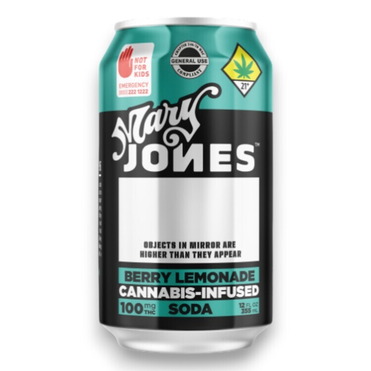 Berry Lemonade 100mg Soda (Mary Jones)