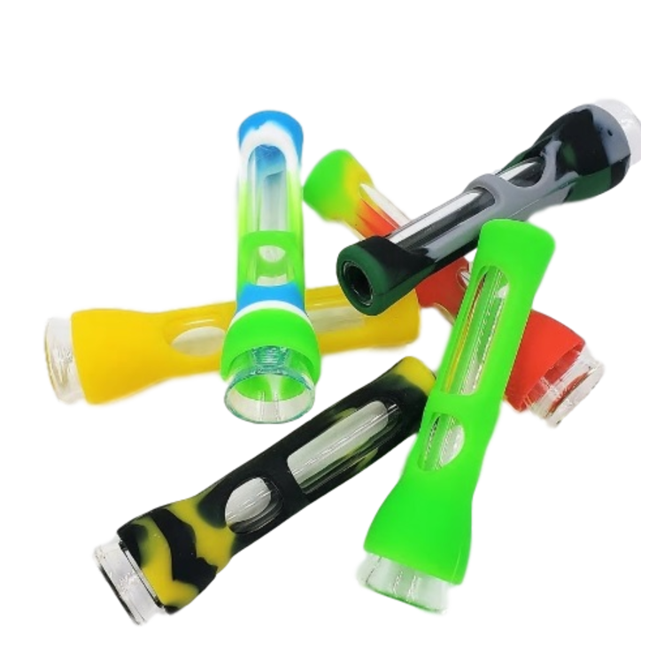 LUV BUDS: GLASS SILICONE CHILLUMS ($4.00)