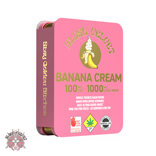 BLV Banana Cream Hash Rosin Gummies 20pk 100mg - 1.42oz