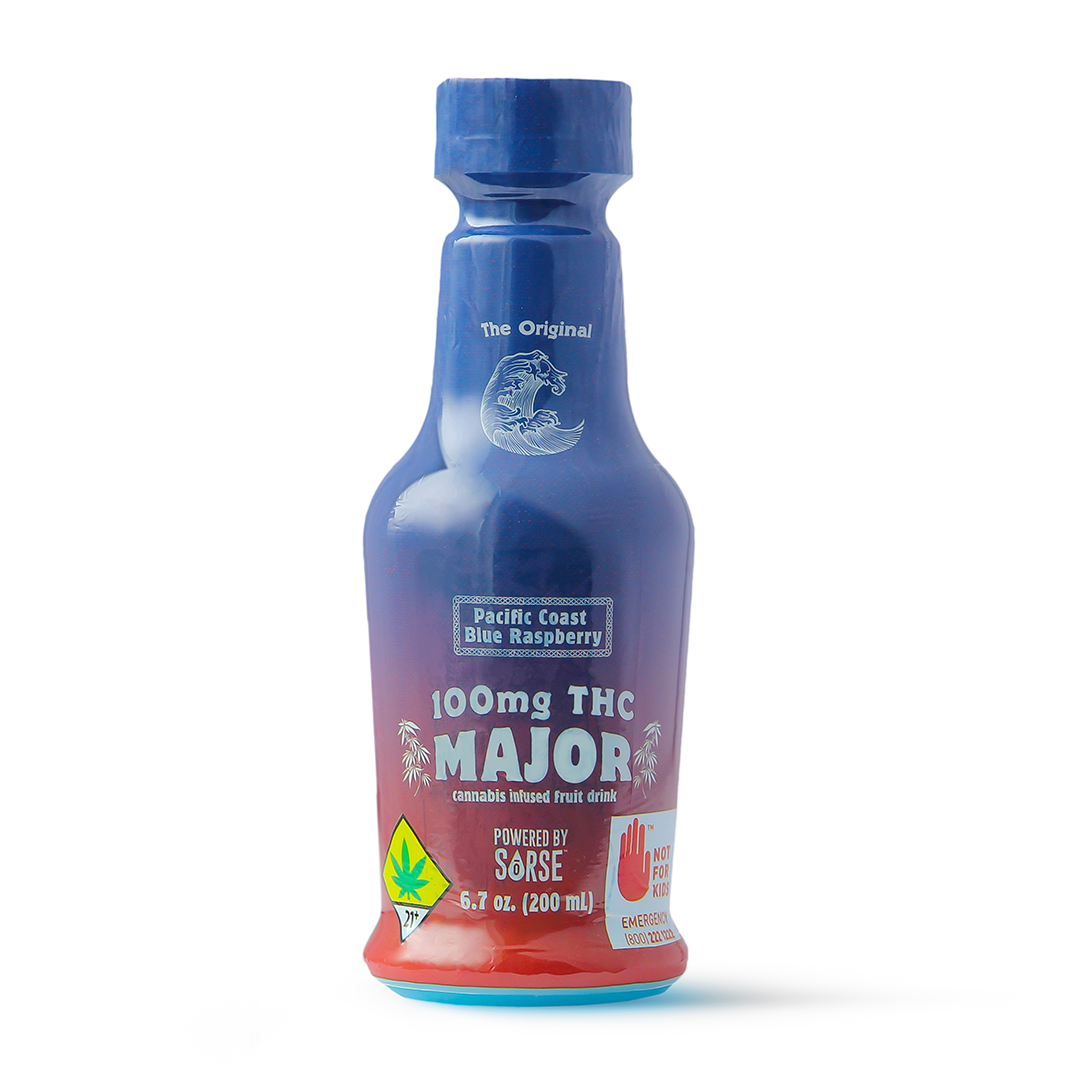 Pacific Coast Blue Raspberry 100mg Fruit Drink WA