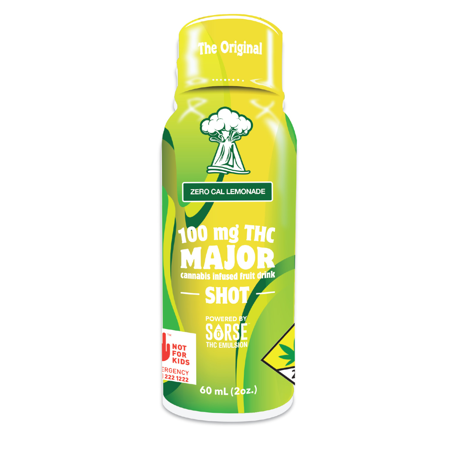 MAJR:: Sugar Free Zero Cal Lemonade Shot | 100mg THC