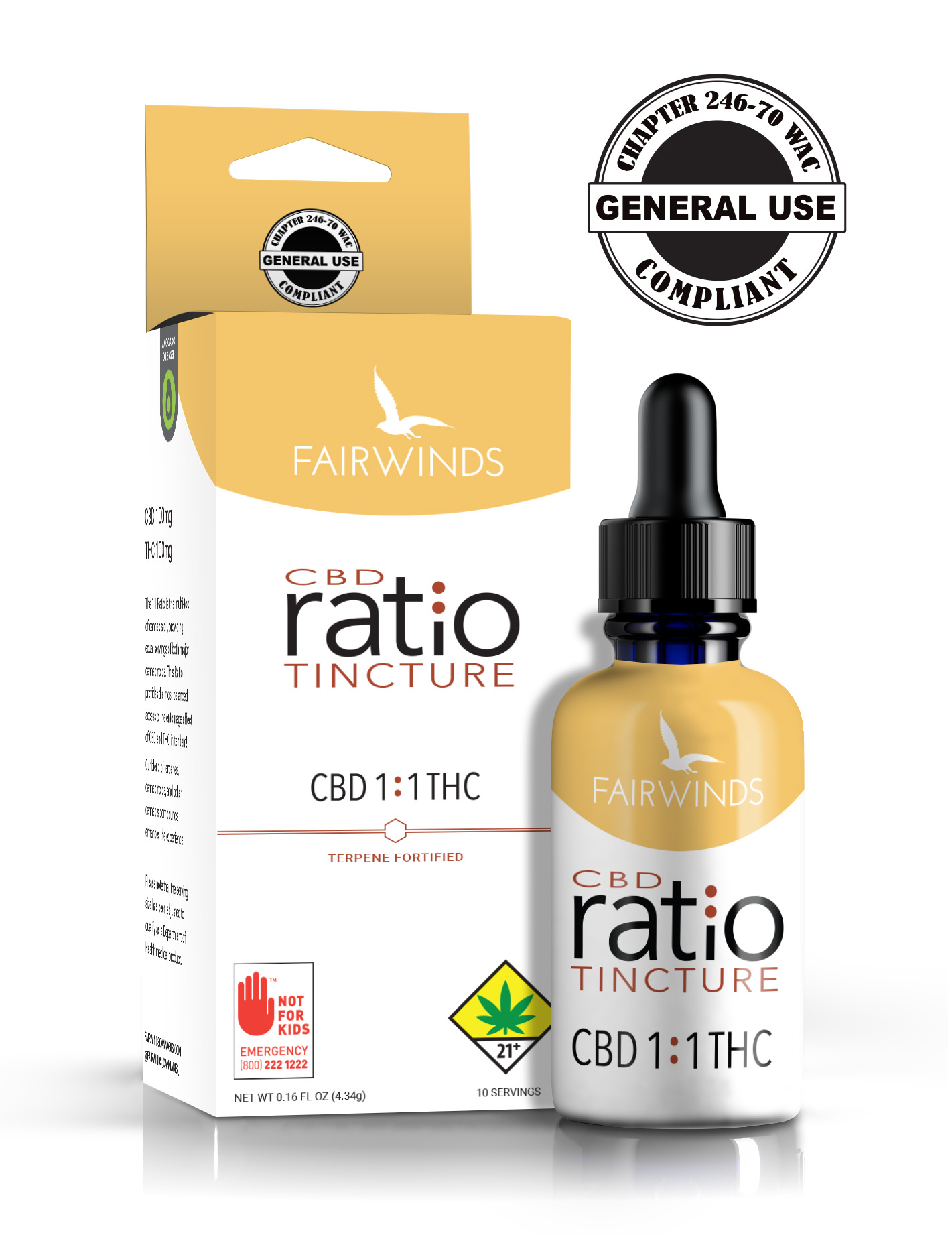 CBD Ratio Series 1:1 Tincture
