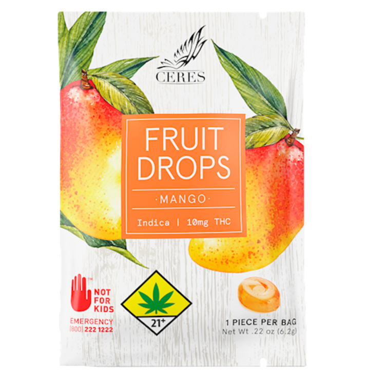 CERES: MANGO INDICA FRUIT DROPS - 10MG (EDIBLE)