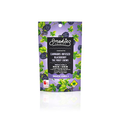 PNC:: Smokiez - Blackberry Sweet Indica - Fruit Chews | 10pk