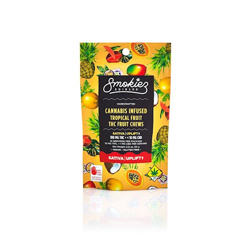 PNC:: Smokiez - Tropical Sweet Sativa - Fruit Chews | 10pk