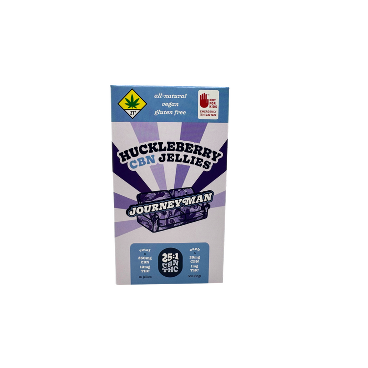 10mg THC : 250mg CBN Edible Huckleberry Jellies Journeyman
