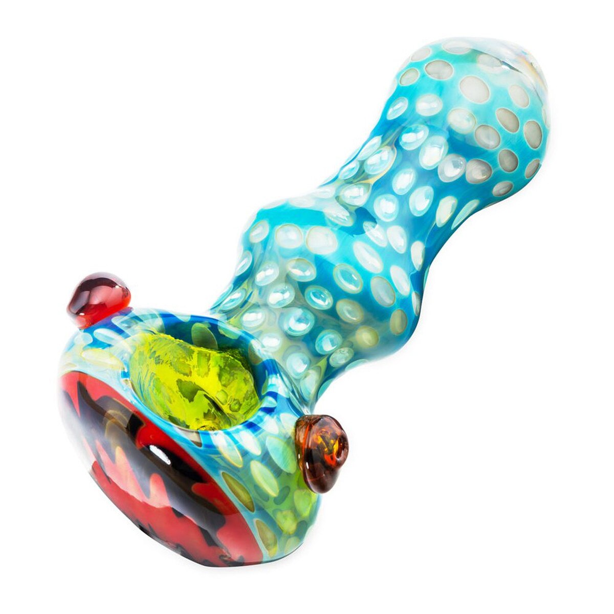 4" Honeycomb w/ Wig Wag | Glass Pipe | 1ct | Generic