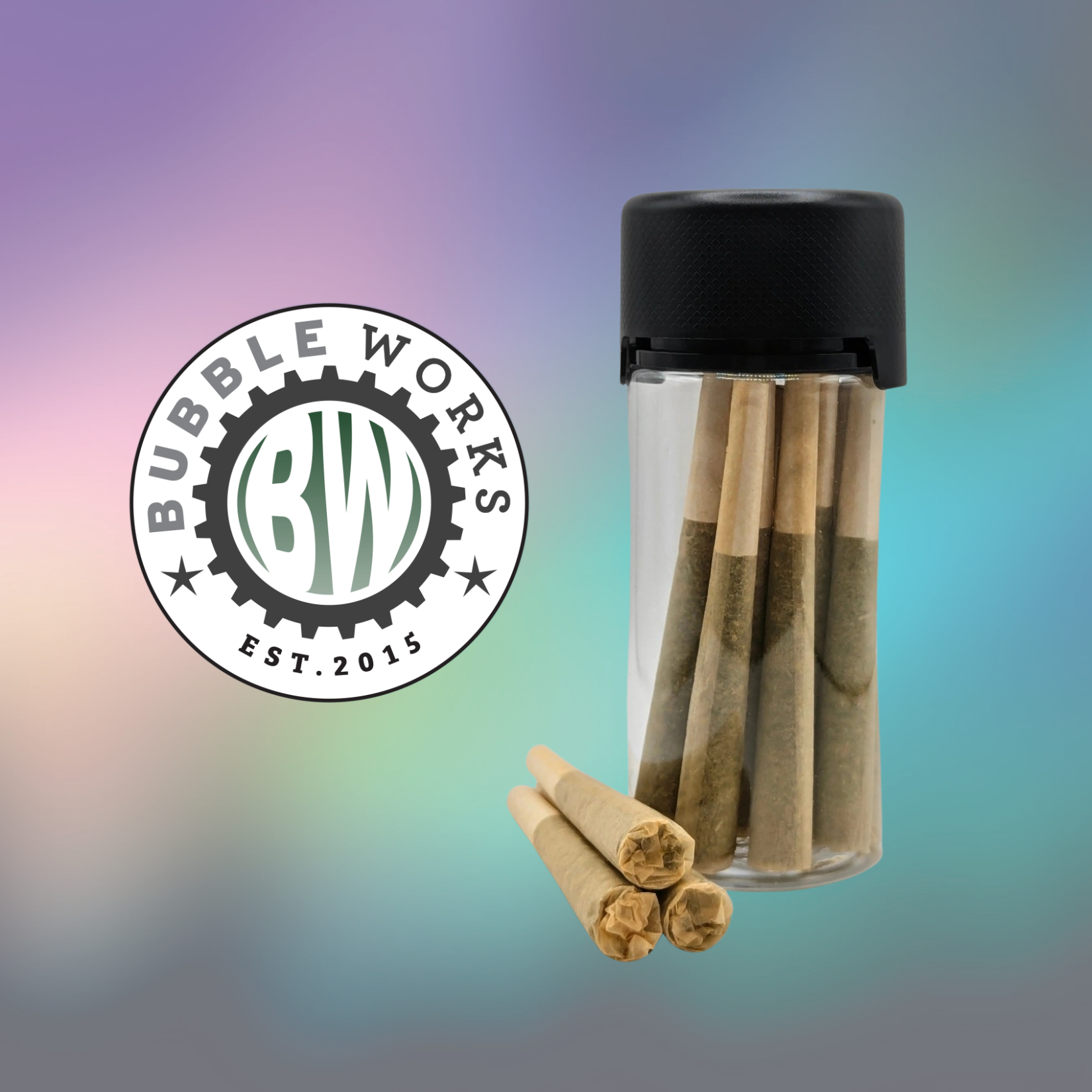 Seattle Bubble Works - CBN Rainbow Magic Hash Infused Joints 10pk
