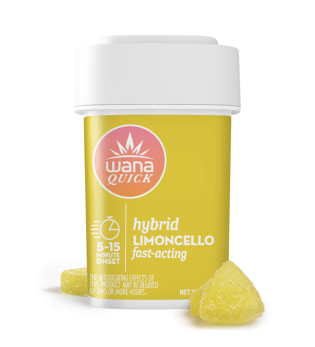 Wana | Soft Chews | Fast-Acting Limoncello | 100mg/10pk