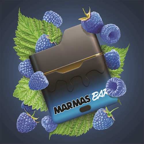 Disposable Vape Blue Raspberry (H) Bar - Marmas