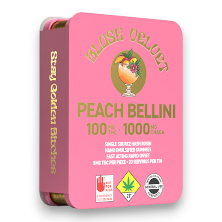 Peach Bellini 20pk/100mg Gummy Edibles