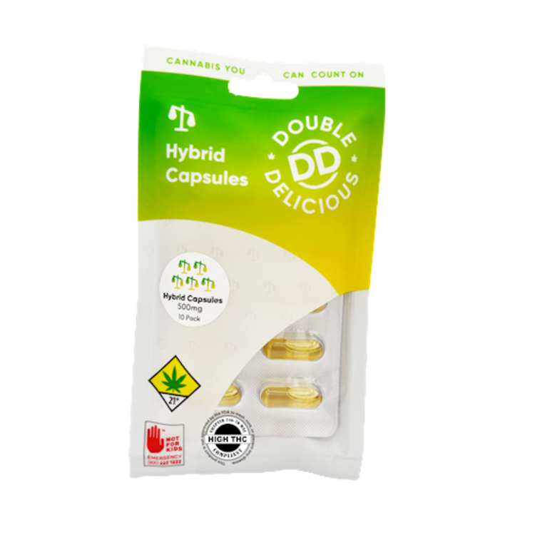 DOUBLE DELICIOUS: HYBRID CAPSULES - 50 MG x 10 (CAPSULES)