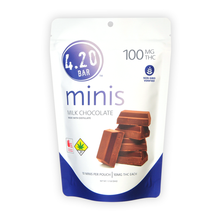 4.20 Bar Edible Milk Chocolate 100mg 1.7oz