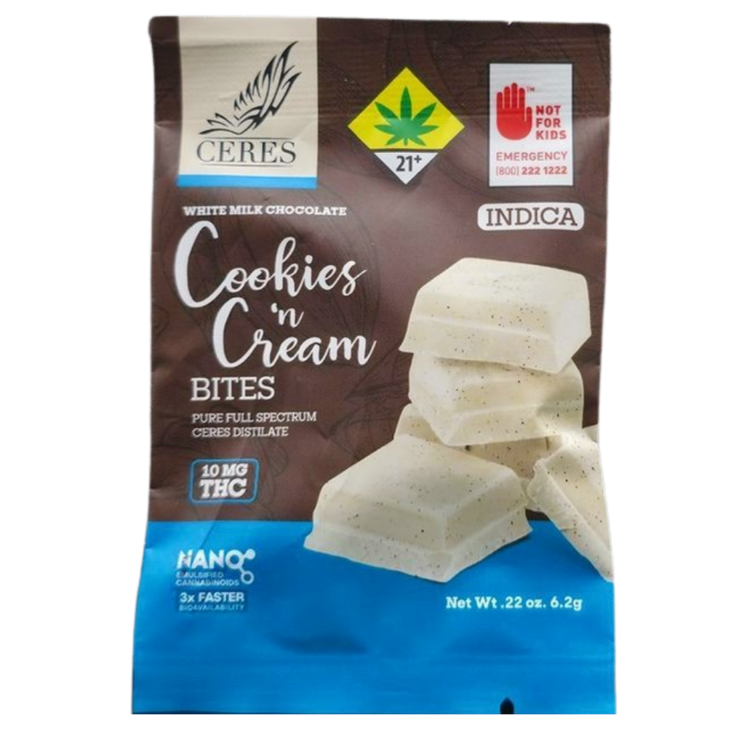 Ceres Chocobites Indica Cookies & Cream Single 10mg