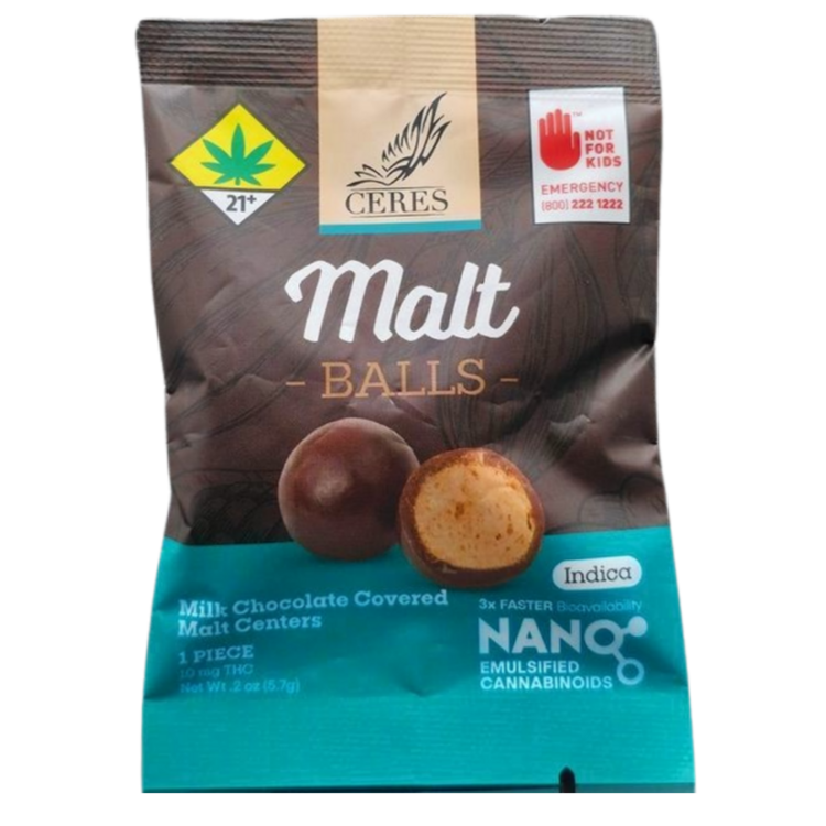 Ceres ChocoBalls Indica Malt Balls Single 10mg