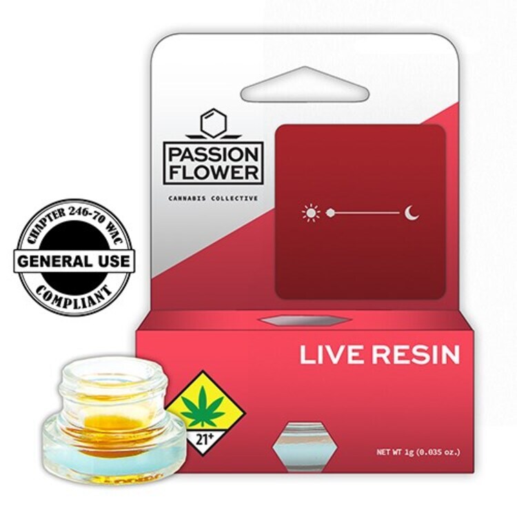 Passion Flower Live Resin Puffinz 1g Sativa