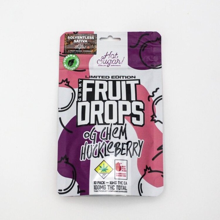 PHAT PANDA: HUCKLEBERRY FRUIT DROPS - 10 PACK (EDIBLE)