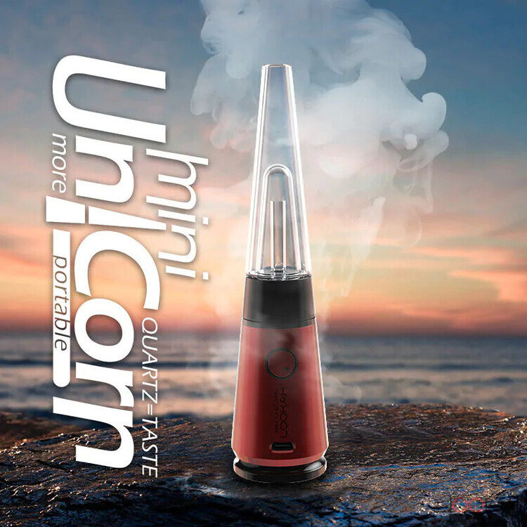 LOOKAH: UNICORN MINI PORTABLE ELECTRIC DAB RIG - RED ($112)