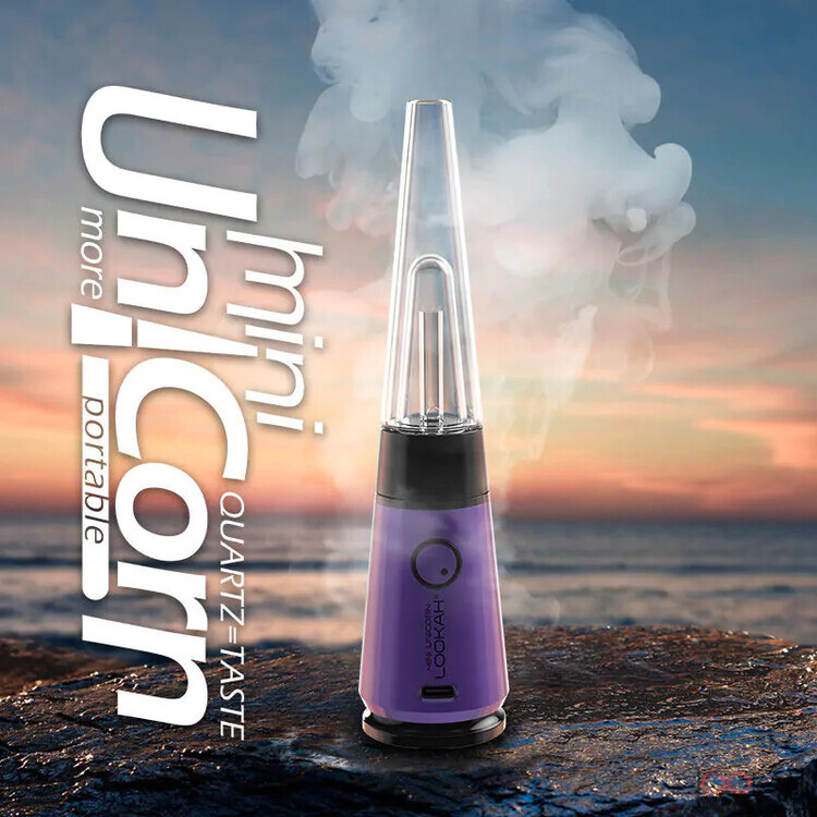 LOOKAH: UNICORN MINI PORTABLE ELECTRIC DAB RIG - PURPLE ($112)