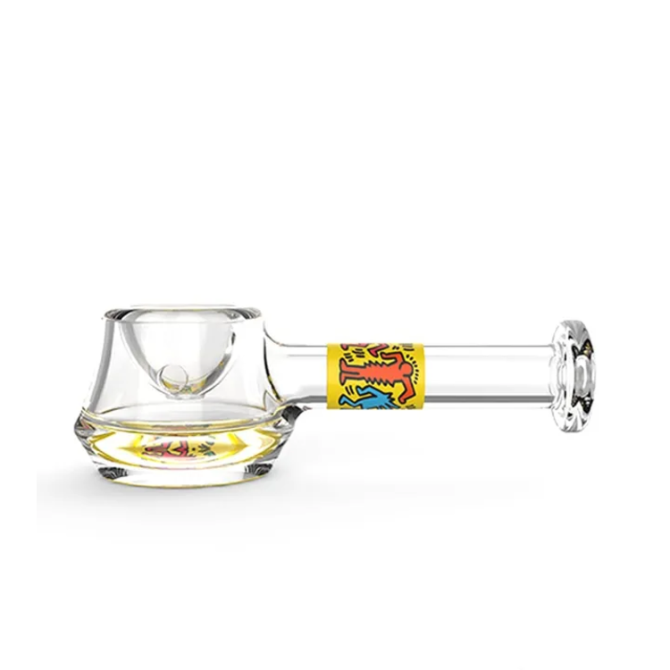 K. HARING: GLASS SPOON PIPE ($40)