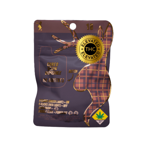 Plaid Jacket BHO Elevated THC Cured Resin Disposable - Hash Burger ( I ) 1g