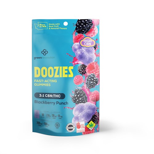 Nano Doozies - Blackberry Punch 3:1 CHILL 10 Pk (80g) (300mg CBN;100mg THC)
