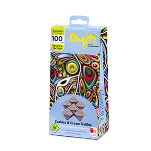 Swifts Edibles - Truffle-Cookies-100mg - Chocolate - THC - Hybrid - 120g