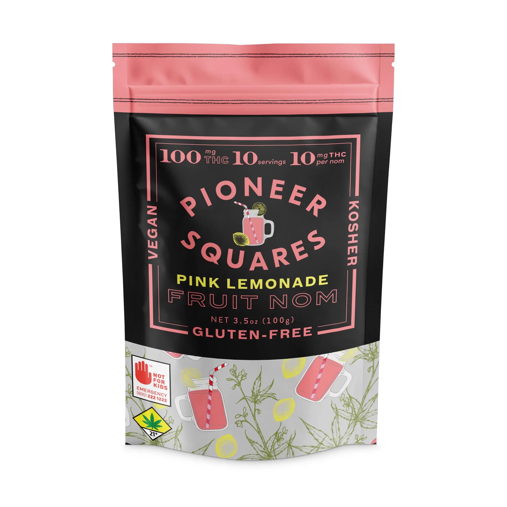 Pioneer Pink Lemonade Fruit Nom 10pack 100mgTHC - Mixed - 100g
