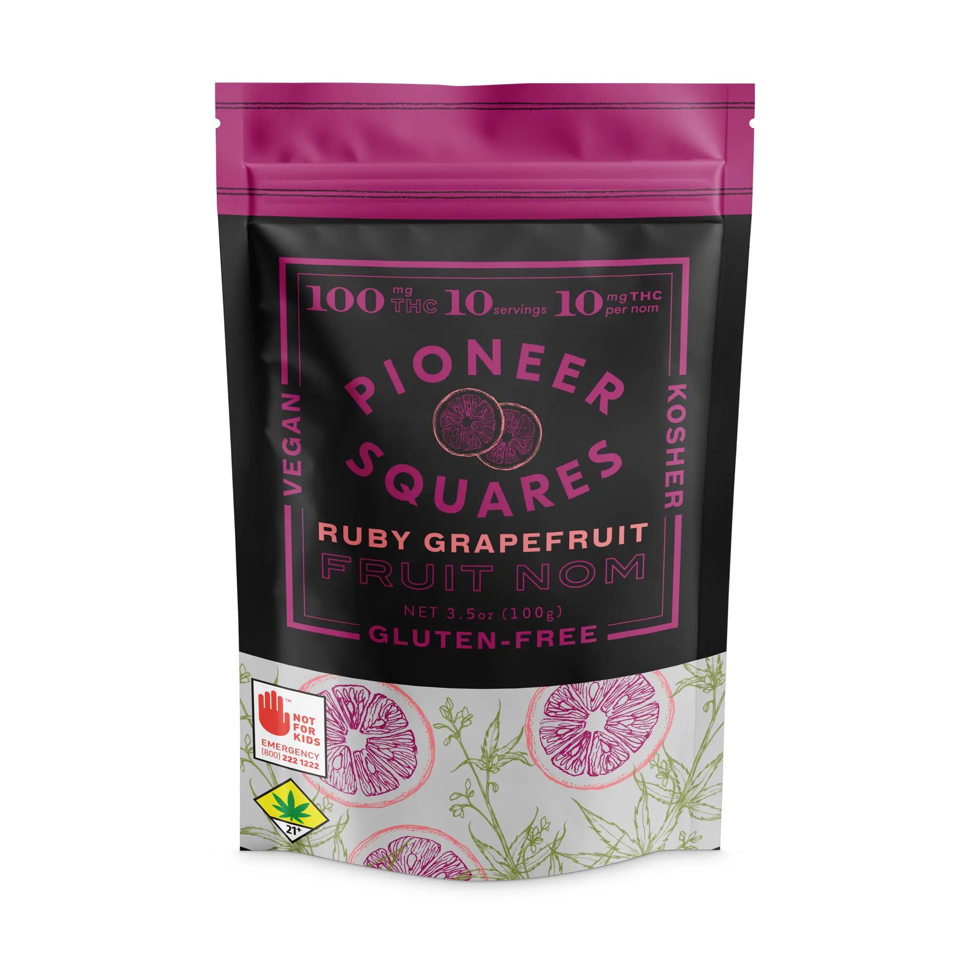 Pioneer - Ruby Grapefruit Fruit Nom 10-Pack 100mgTHC - Mixed - 100g