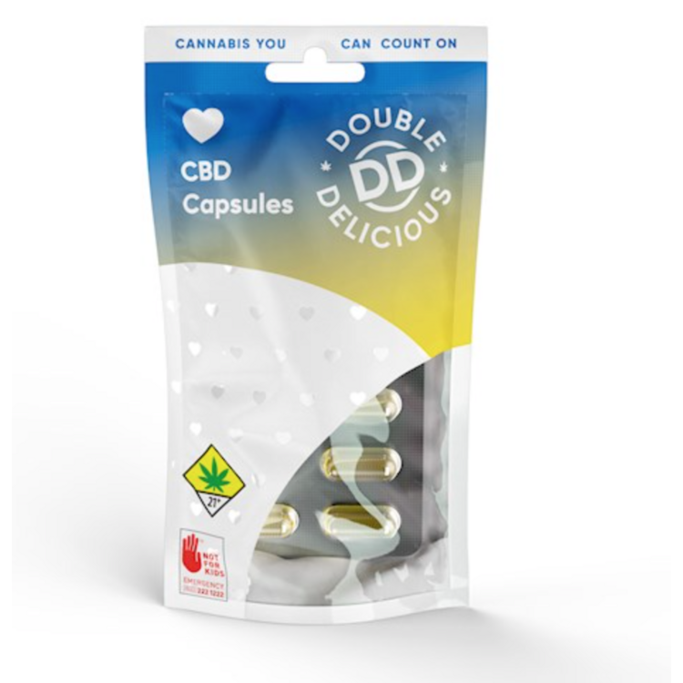 CBD:THC 20:1 - CAPSULES - (100mg) - DOUBLE DELICIOUS