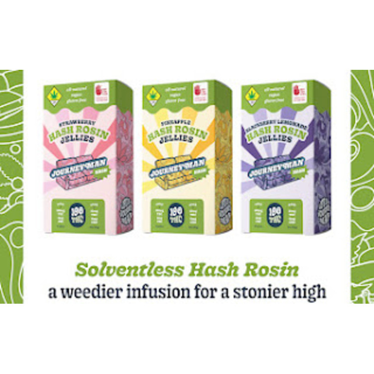 Hash Rosin Jellies- Pineapple (Journeyman) 100mg